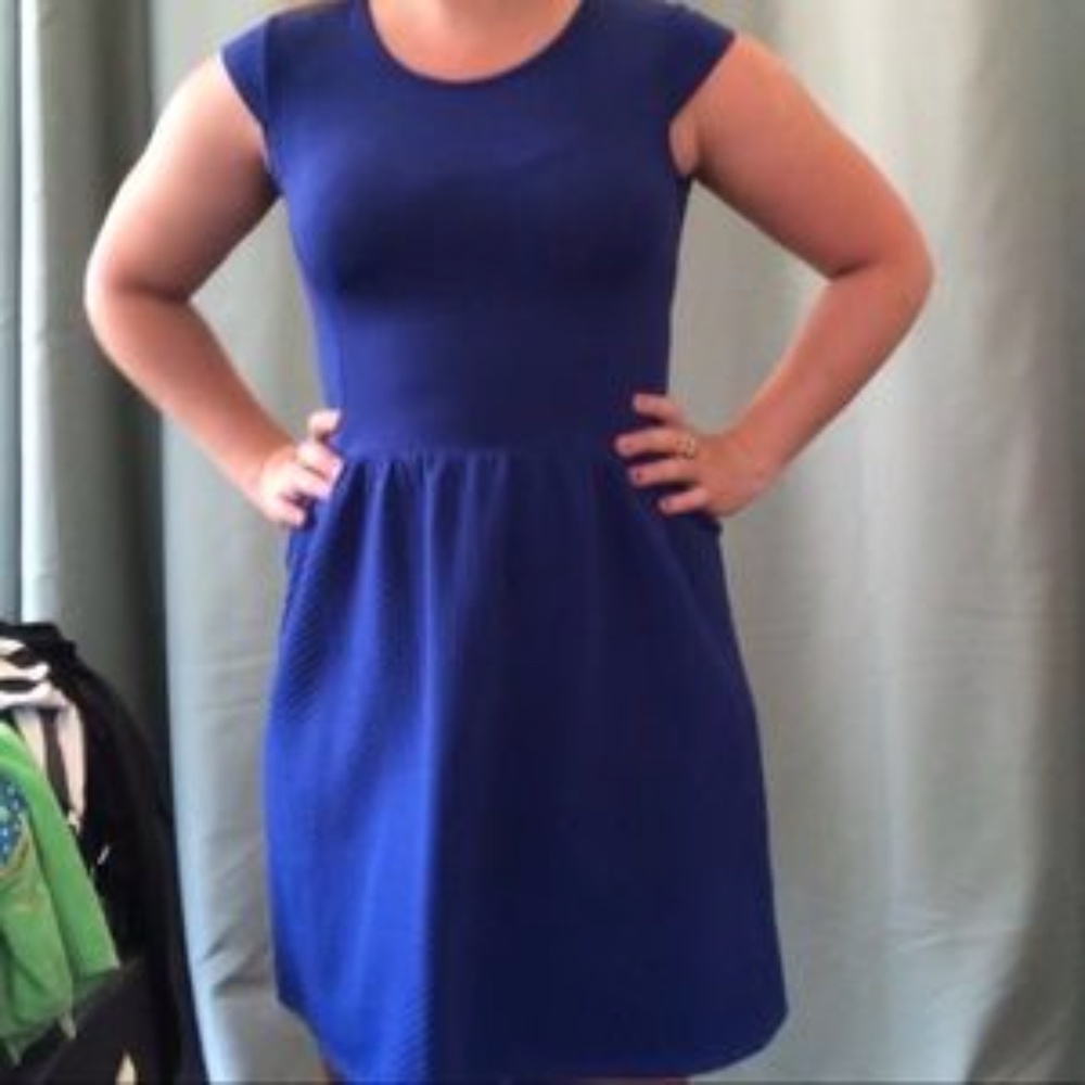Royal blue dress